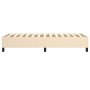 Estructura de cama de tela color crema 100x200 cm de vidaXL, Camas y somieres - Ref: Foro24-3120843, Precio: 110,74 €, Descue...