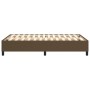 Estructura de cama de tela marrón oscuro 120x200 cm de vidaXL, Camas y somieres - Ref: Foro24-3120849, Precio: 123,99 €, Desc...