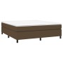 Estructura de cama box spring tela marrón 160x200 cm de vidaXL, Camas y somieres - Ref: Foro24-3120873, Precio: 148,99 €, Des...