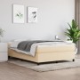 Cream fabric bed frame 140x190 cm by vidaXL, Beds and slatted bases - Ref: Foro24-3120859, Price: 122,34 €, Discount: %