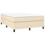 Cream fabric bed frame 140x190 cm by vidaXL, Beds and slatted bases - Ref: Foro24-3120859, Price: 122,34 €, Discount: %