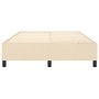 Cream fabric bed frame 140x190 cm by vidaXL, Beds and slatted bases - Ref: Foro24-3120859, Price: 122,34 €, Discount: %