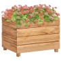 Raised flowerbed in recycled teak wood and steel 50x40x38 cm by vidaXL, Pots and planters - Ref: Foro24-47421, Price: 68,81 €...