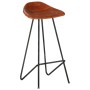 Kitchen Bar Stools 2 Pcs Brown Genuine Leather by vidaXL, Kitchen stools - Ref: Foro24-320643, Price: 120,61 €, Discount: %