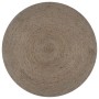 Hand-woven round gray jute rug 90 cm by vidaXL, Rugs - Ref: Foro24-133662, Price: 26,67 €, Discount: %