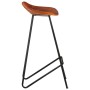 Kitchen Bar Stools 2 Pcs Brown Genuine Leather by vidaXL, Kitchen stools - Ref: Foro24-320643, Price: 120,61 €, Discount: %