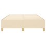 Estructura de cama de tela color crema 140x190 cm de vidaXL, Camas y somieres - Ref: Foro24-3120958, Precio: 131,15 €, Descue...