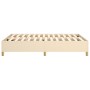 Cream fabric bed frame 140x190 cm by vidaXL, Beds and slatted bases - Ref: Foro24-3120958, Price: 131,15 €, Discount: %