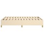 Estructura de cama de tela color crema 140x200 cm de vidaXL, Camas y somieres - Ref: Foro24-3120966, Precio: 133,18 €, Descue...