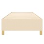 Cream fabric bed frame 100x200 cm by vidaXL, Beds and slatted bases - Ref: Foro24-3120942, Price: 100,87 €, Discount: %