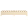 Cream fabric bed frame 100x200 cm by vidaXL, Beds and slatted bases - Ref: Foro24-3120942, Price: 100,87 €, Discount: %