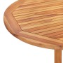 Folding 5-piece solid teak wood garden dining set by vidaXL, Garden sets - Ref: Foro24-49003, Price: 420,68 €, Discount: %