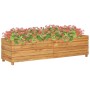 Arriate elevado madera de teca reciclada y acero 150x40x38 cm de vidaXL, Maceteros y jardineras - Ref: Foro24-47423, Precio: ...