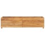 Arriate elevado madera de teca reciclada y acero 150x40x38 cm de vidaXL, Maceteros y jardineras - Ref: Foro24-47423, Precio: ...