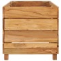 Arriate elevado madera de teca reciclada y acero 150x40x38 cm de vidaXL, Maceteros y jardineras - Ref: Foro24-47423, Precio: ...