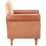 Leather armchair with authentic brown canvas. by vidaXL, Armchairs - Ref: Foro24-320780, Price: 211,99 €, Discount: %