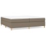 Estructura de cama de tela gris taupe 200x200 cm de vidaXL, Camas y somieres - Ref: Foro24-3120989, Precio: 154,36 €, Descuen...