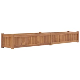 Hochbeet aus massivem Teakholz, 200 x 30 x 25 cm von vidaXL, Töpfe und Pflanzgefäße - Ref: Foro24-48970, Preis: 160,99 €, Rab...