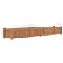 Arriate elevado madera maciza de teca 200x30x25 cm de vidaXL, Maceteros y jardineras - Ref: Foro24-48970, Precio: 160,99 €, D...