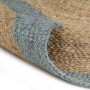 Handmade jute rug with olive green border 150 cm by vidaXL, Rugs - Ref: Foro24-133682, Price: 55,03 €, Discount: %