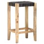 Kitchen stools 2 units genuine black leather 75 cm by vidaXL, Kitchen stools - Ref: Foro24-321835, Price: 115,98 €, Discount: %