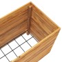 Raised flowerbed made of recycled teak wood and steel 100x40x55 cm by vidaXL, Pots and planters - Ref: Foro24-47425, Price: 1...