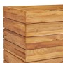 Raised flowerbed made of recycled teak wood and steel 100x40x55 cm by vidaXL, Pots and planters - Ref: Foro24-47425, Price: 1...