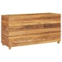 Raised flowerbed made of recycled teak wood and steel 100x40x55 cm by vidaXL, Pots and planters - Ref: Foro24-47425, Price: 1...