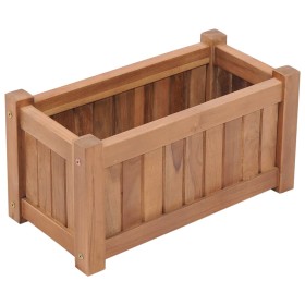 Solid teak wood raised bed 50x25x25 cm by vidaXL, Pots and planters - Ref: Foro24-48967, Price: 69,99 €, Discount: %