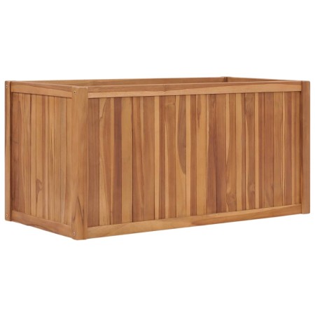 Arriate elevado madera maciza de teca 100x50x50 cm de vidaXL, Maceteros y jardineras - Ref: Foro24-48971, Precio: 161,99 €, D...