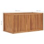 Arriate elevado madera maciza de teca 100x50x50 cm de vidaXL, Maceteros y jardineras - Ref: Foro24-48971, Precio: 161,99 €, D...