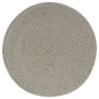 Round individual placemats, set of 6, plain gray cotton, 38 cm by vidaXL, Placemats - Ref: Foro24-133849, Price: 28,04 €, Dis...