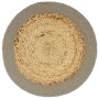 Round placemat 4 pcs jute natural cotton gray 38 cm by vidaXL, Placemats - Ref: Foro24-133860, Price: 16,93 €, Discount: %