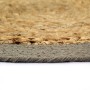 Round placemat 4 pcs jute natural cotton gray 38 cm by vidaXL, Placemats - Ref: Foro24-133860, Price: 16,93 €, Discount: %