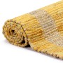 Alfombra de yute tejida a mano amarillo 160x230 cm de vidaXL, Alfombras - Ref: Foro24-133733, Precio: 76,99 €, Descuento: %