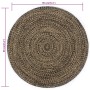 Alfombra de yute tejida a mano negro y natural 90 cm de vidaXL, Alfombras - Ref: Foro24-133725, Precio: 26,63 €, Descuento: %