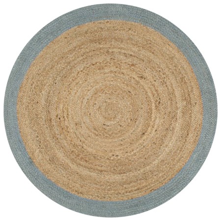 Handmade jute rug with olive green border 90 cm by vidaXL, Rugs - Ref: Foro24-133680, Price: 32,21 €, Discount: %