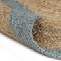 Handmade jute rug with olive green border 90 cm by vidaXL, Rugs - Ref: Foro24-133680, Price: 32,21 €, Discount: %