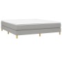 Estructura de cama gris claro tela 180x200 cm de vidaXL, Camas y somieres - Ref: Foro24-3120630, Precio: 110,40 €, Descuento: %