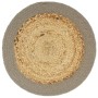 Placemat 6 pcs jute and natural and gray cotton 38 cm by vidaXL, Placemats - Ref: Foro24-133861, Price: 25,94 €, Discount: %