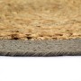 Placemat 6 pcs jute and natural and gray cotton 38 cm by vidaXL, Placemats - Ref: Foro24-133861, Price: 25,94 €, Discount: %