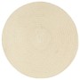 Round placemats 4 pcs plain natural cotton 38 cm by vidaXL, Placemats - Ref: Foro24-133842, Price: 19,75 €, Discount: %