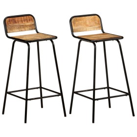 Kitchen stools, 2 units, solid mango wood by vidaXL, Kitchen stools - Ref: Foro24-321953, Price: 141,99 €, Discount: %