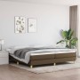 Dark brown fabric bed frame 200x200 cm by vidaXL, Beds and slatted bases - Ref: Foro24-3120641, Price: 117,70 €, Discount: %