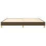 Dark brown fabric bed frame 200x200 cm by vidaXL, Beds and slatted bases - Ref: Foro24-3120641, Price: 117,70 €, Discount: %