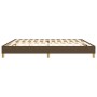 Dark brown fabric bed frame 200x200 cm by vidaXL, Beds and slatted bases - Ref: Foro24-3120641, Price: 117,70 €, Discount: %