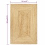 Alfombra de yute tejida a mano natural 160x230 cm de vidaXL, Alfombras - Ref: Foro24-133730, Precio: 116,55 €, Descuento: %