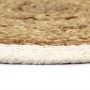 Round individual tablecloth 4 units made of plain natural jute cotton 38 cm by vidaXL, Placemats - Ref: Foro24-133854, Price:...