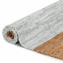 Alfombra chindi tejida a mano cuero 190x280cm gris claro/marrón de vidaXL, Alfombras - Ref: Foro24-133976, Precio: 65,74 €, D...