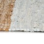 Handwoven chindi rug leather 190x280cm light gray/brown by vidaXL, Rugs - Ref: Foro24-133976, Price: 65,74 €, Discount: %